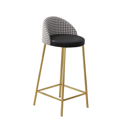 Modernes 1/4-teiliges Bartisch-Set, rechteckiger Stein-Thekentisch mit hohen Hockern