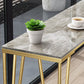 Modernes 1/4-teiliges Bartisch-Set, rechteckiger Stein-Thekentisch mit hohen Hockern