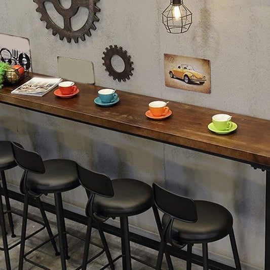 Set da tavolo da bar industriale 1/4/6/11 pezzi da pranzo in legno massiccio per interno