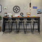Industrial Bar Table Set 1/4/6/11 Pieces Solid Wood Pub Dining Set for Indoor Clearhalo 'Bar Furniture' 'furn' 'furn_home_bar_bar_sets' 'Furniture' 'Home Bars & Bar Sets' 'home_bar_bar_sets' 'Kitchen & Dining Furniture' 6652195