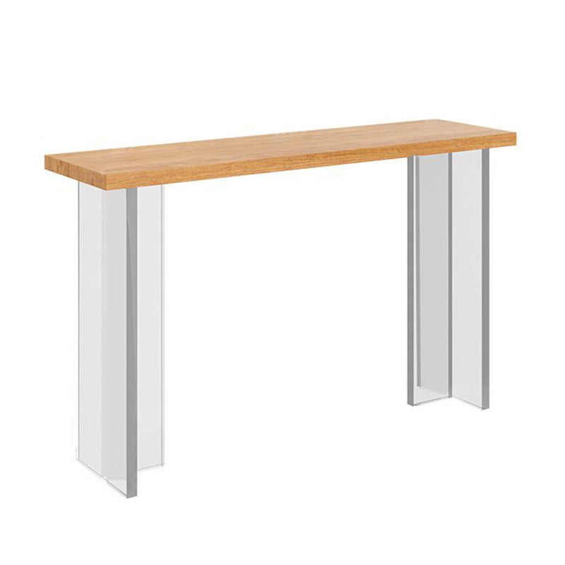 Contemporary Bar Set 1/2/3 Pieces Solid Wood Pub Dining Set for Dining Room Wood 47"L x 16"W Clearhalo 'Bar Furniture' 'furn' 'furn_home_bar_bar_sets' 'Furniture' 'Home Bars & Bar Sets' 'home_bar_bar_sets' 'Kitchen & Dining Furniture' 6652210