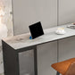 Set tavolo da bar moderno Tavolo da bar rettangolare in pietra da 1/2/3 pezzi con sgabelli imbottiti