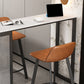 Set tavolo da bar moderno Tavolo da bar rettangolare in pietra da 1/2/3 pezzi con sgabelli imbottiti