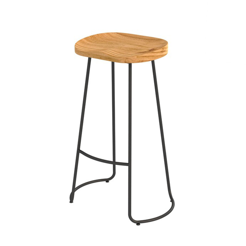 Juego de mesa de bar industrial, juego de mesa y taburete rectangulares de madera maciza de 1/4 piezas
