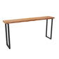 Juego de mesa de bar industrial, juego de mesa y taburete rectangulares de madera maciza de 1/4 piezas
