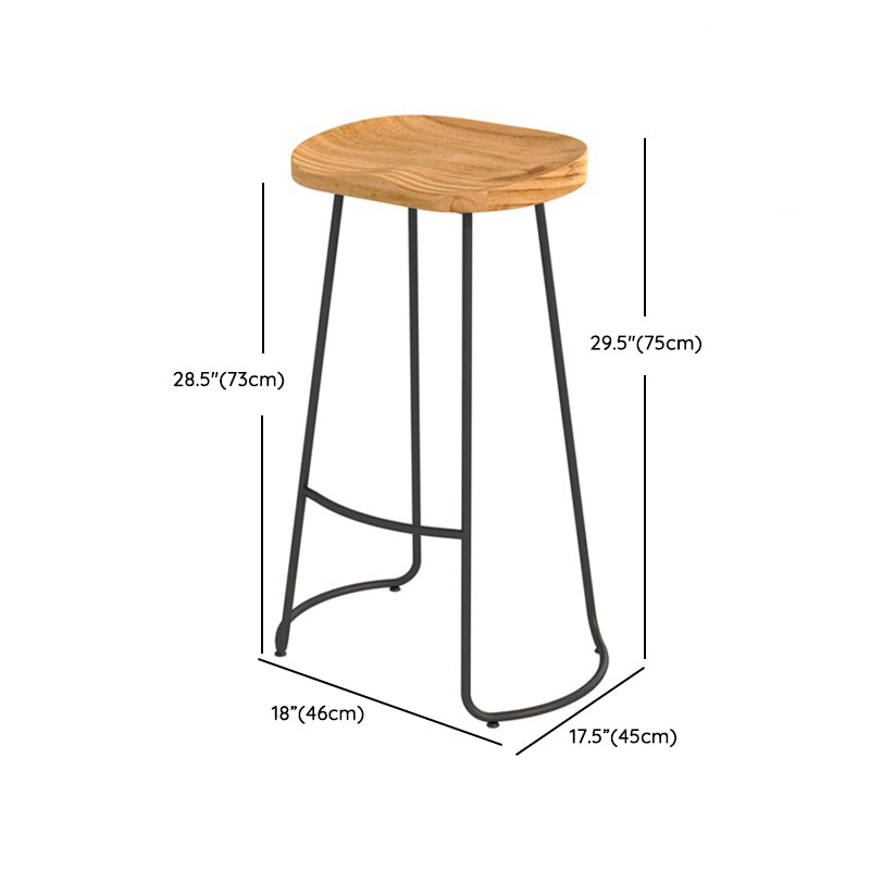 Juego de mesa de bar industrial, juego de mesa y taburete rectangulares de madera maciza de 1/4 piezas