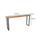 Juego de mesa de bar industrial, juego de mesa y taburete rectangulares de madera maciza de 1/4 piezas