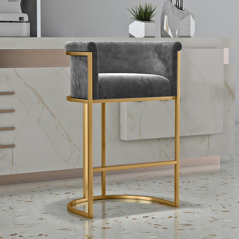 Glam Barset 1/3/5-delig Kunstmarmeren pubtafel met massieve rugleuningen