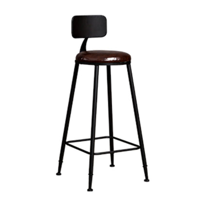 Contemporary Rectangle Bar Set 1/4/7 Pieces Solid Wood Pub Dining Set for Dining Room Black 30"H Stool (Single) Clearhalo 'Bar Furniture' 'furn' 'furn_home_bar_bar_sets' 'Furniture' 'Home Bars & Bar Sets' 'home_bar_bar_sets' 'Kitchen & Dining Furniture' 6652371