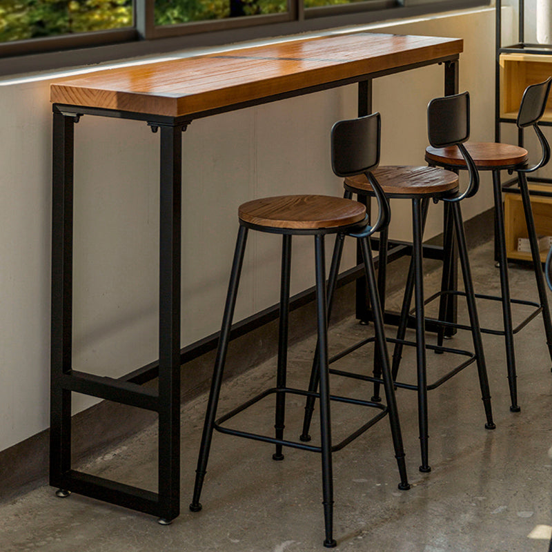 Contemporary Rectangle Bar Set 1/4/7 Pieces Solid Wood Pub Dining Set for Dining Room Clearhalo 'Bar Furniture' 'furn' 'furn_home_bar_bar_sets' 'Furniture' 'Home Bars & Bar Sets' 'home_bar_bar_sets' 'Kitchen & Dining Furniture' 6652372