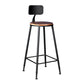 Contemporary Rectangle Bar Set 1/4/7 Pieces Solid Wood Pub Dining Set for Dining Room Brown 30"H Stool (Single) Clearhalo 'Bar Furniture' 'furn' 'furn_home_bar_bar_sets' 'Furniture' 'Home Bars & Bar Sets' 'home_bar_bar_sets' 'Kitchen & Dining Furniture' 6652373