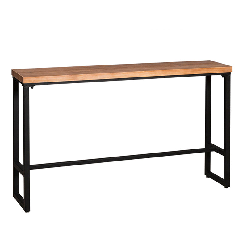 Contemporary Rectangle Bar Set 1/4/7 Pieces Solid Wood Pub Dining Set for Dining Room Brown 118"L x 16"W Clearhalo 'Bar Furniture' 'furn' 'furn_home_bar_bar_sets' 'Furniture' 'Home Bars & Bar Sets' 'home_bar_bar_sets' 'Kitchen & Dining Furniture' 6652376