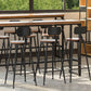 Contemporary Rectangle Bar Set 1/4/7 Pieces Solid Wood Pub Dining Set for Dining Room Clearhalo 'Bar Furniture' 'furn' 'furn_home_bar_bar_sets' 'Furniture' 'Home Bars & Bar Sets' 'home_bar_bar_sets' 'Kitchen & Dining Furniture' 6652383
