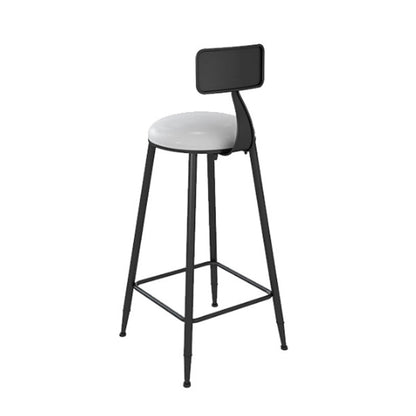 Contemporary Style Bar Table Set 1/3 Pieces Stone Bar table with Upholstered Stools Black 30"H Stool (Single) Clearhalo 'Bar Furniture' 'furn' 'furn_home_bar_bar_sets' 'Furniture' 'Home Bars & Bar Sets' 'home_bar_bar_sets' 'Kitchen & Dining Furniture' 6652404