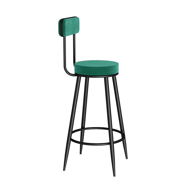 Modern Style Bar Table Set 1/3 Pieces Stone Bar table with Upholstered Stools Green 30"H Stool (Single) Clearhalo 'Bar Furniture' 'furn' 'furn_home_bar_bar_sets' 'Furniture' 'Home Bars & Bar Sets' 'home_bar_bar_sets' 'Kitchen & Dining Furniture' 6652421