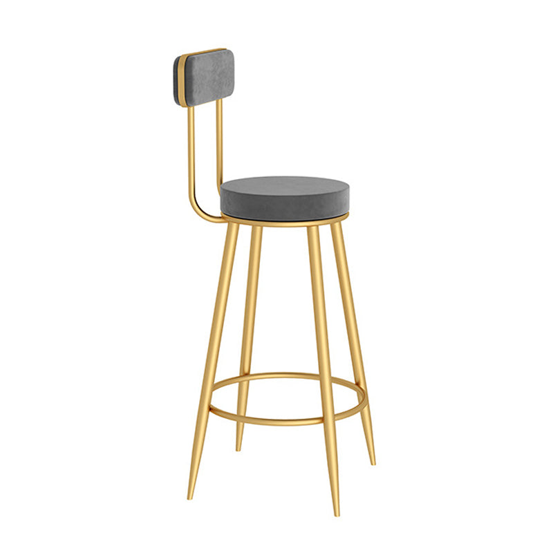 Modern Style Bar Table Set 1/3 Pieces Stone Bar table with Upholstered Stools Gray-Gold 29.5"H Stool (Single) Clearhalo 'Bar Furniture' 'furn' 'furn_home_bar_bar_sets' 'Furniture' 'Home Bars & Bar Sets' 'home_bar_bar_sets' 'Kitchen & Dining Furniture' 6652426