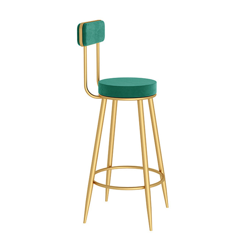 Modern Style Bar Table Set 1/3 Pieces Stone Bar table with Upholstered Stools Gold Green 29.5"H Stool (Single) Clearhalo 'Bar Furniture' 'furn' 'furn_home_bar_bar_sets' 'Furniture' 'Home Bars & Bar Sets' 'home_bar_bar_sets' 'Kitchen & Dining Furniture' 6652427