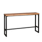 Contemporary Rectangle Bar Set 1/5 Pieces Solid Wood Pub Dining Set for Dining Room
