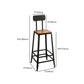 Contemporary Rectangle Bar Set 1/5 Pieces Solid Wood Pub Dining Set for Dining Room