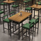 Ensemble de Table de Bar moderne 1/2/5 pièces, Table de comptoir en bois de pin avec tabourets hauts
