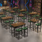 Ensemble de Table de Bar moderne 1/2/5 pièces, Table de comptoir en bois de pin avec tabourets hauts