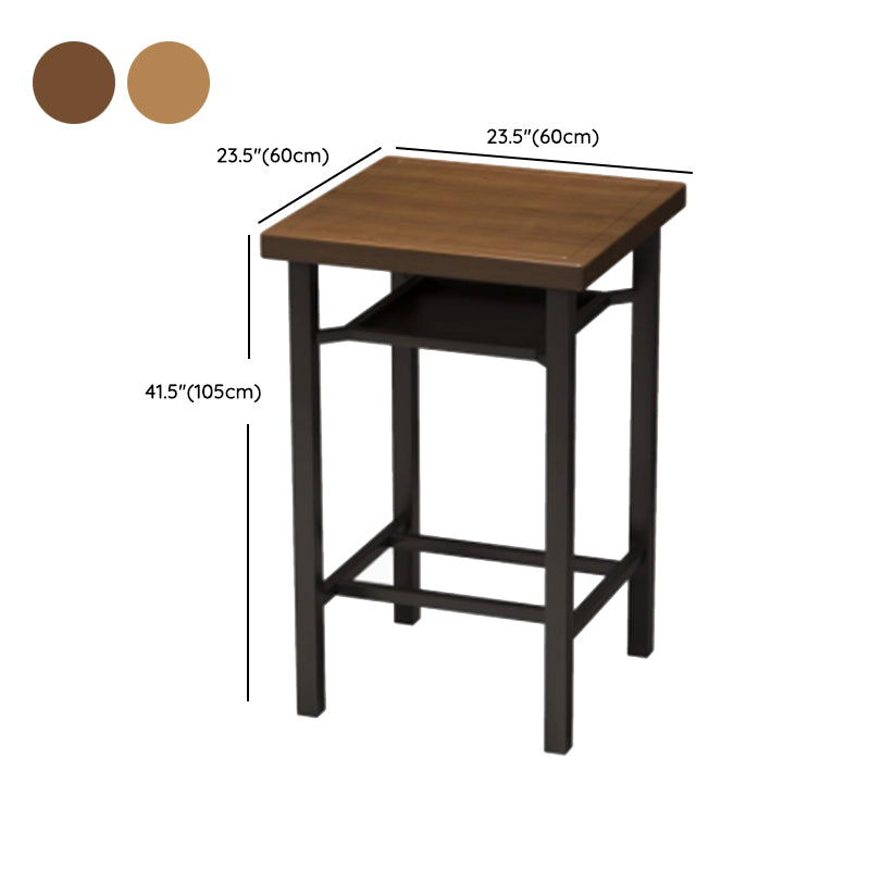 Ensemble de Table de Bar moderne 1/2/5 pièces, Table de comptoir en bois de pin avec tabourets hauts
