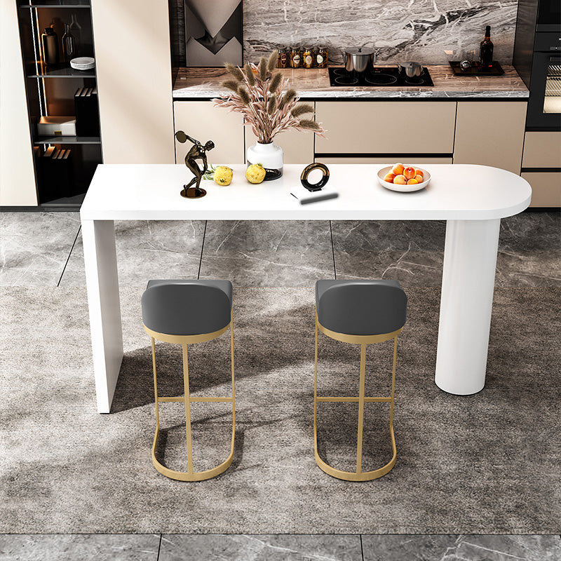 Industrial 1/3/4/5 Pieces Bar Table Set Rectangle Wood Counter Table with High Stools 3 Pieces: Table, 2 Stools Clearhalo 'Bar Furniture' 'furn' 'furn_home_bar_bar_sets' 'Furniture' 'Home Bars & Bar Sets' 'home_bar_bar_sets' 'Kitchen & Dining Furniture' 6652502