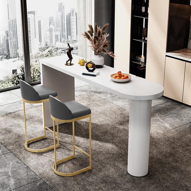 Industrial 1/3/4/5 Pieces Bar Table Set Rectangle Wood Counter Table with High Stools Clearhalo 'Bar Furniture' 'furn' 'furn_home_bar_bar_sets' 'Furniture' 'Home Bars & Bar Sets' 'home_bar_bar_sets' 'Kitchen & Dining Furniture' 6652510