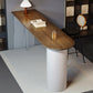 Industrial 1/2 Pieces Bar Table Set Rectangle Pine Wood Counter Table with High Stools Clearhalo 'Bar Furniture' 'furn' 'furn_home_bar_bar_sets' 'Furniture' 'Home Bars & Bar Sets' 'home_bar_bar_sets' 'Kitchen & Dining Furniture' 6652528