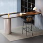 Industrial 1/2 Pieces Bar Table Set Rectangle Pine Wood Counter Table with High Stools Clearhalo 'Bar Furniture' 'furn' 'furn_home_bar_bar_sets' 'Furniture' 'Home Bars & Bar Sets' 'home_bar_bar_sets' 'Kitchen & Dining Furniture' 6652530