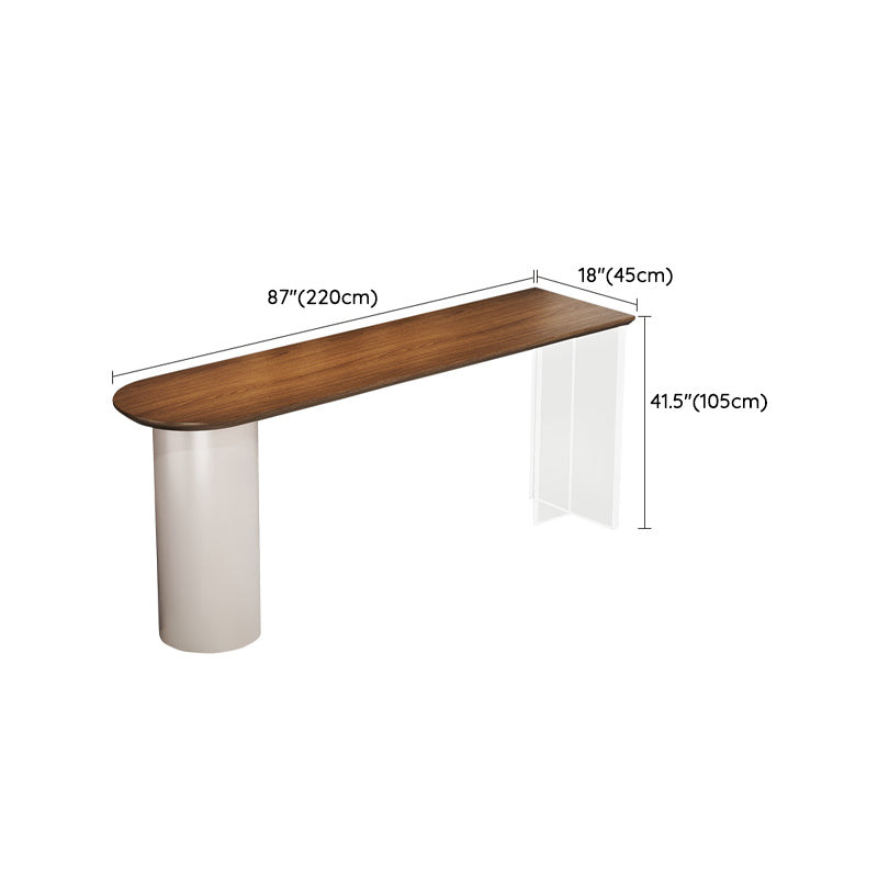 Industrial 1/2 Pieces Bar Table Set Rectangle Pine Wood Counter Table with High Stools Clearhalo 'Bar Furniture' 'furn' 'furn_home_bar_bar_sets' 'Furniture' 'Home Bars & Bar Sets' 'home_bar_bar_sets' 'Kitchen & Dining Furniture' 6652536