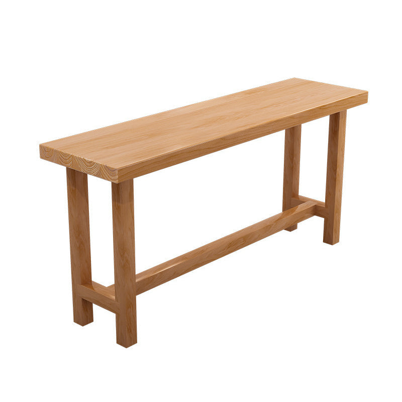 Modern Style Wood 1/6/11 Pieces Bar Table Set Rectangle Bar Table for Home Brown 71"L x 18"W Clearhalo 'Bar Furniture' 'furn' 'furn_home_bar_bar_sets' 'Furniture' 'Home Bars & Bar Sets' 'home_bar_bar_sets' 'Kitchen & Dining Furniture' 6652562