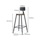 Modern 1/2/7 Pieces Bar Table Set Rectangle Pine Wood Counter Table with High Stools Clearhalo 'Bar Furniture' 'furn' 'furn_home_bar_bar_sets' 'Furniture' 'Home Bars & Bar Sets' 'home_bar_bar_sets' 'Kitchen & Dining Furniture' 6652585