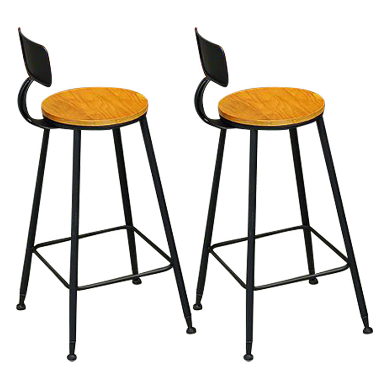 Modern Style Wood 1/2/5/9 Pieces Bar Table Set Rectangle Bar Table for Home Natural 29.5"H Stool (Set of 2) Clearhalo 'Bar Furniture' 'furn' 'furn_home_bar_bar_sets' 'Furniture' 'Home Bars & Bar Sets' 'home_bar_bar_sets' 'Kitchen & Dining Furniture' 6652593