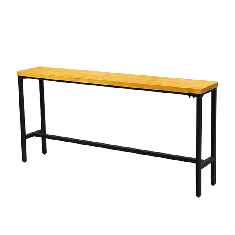 Modern Style Wood 1/2/5/9 Pieces Bar Table Set Rectangle Bar Table for Home Wood 78.7"L x 23.6"W Clearhalo 'Bar Furniture' 'furn' 'furn_home_bar_bar_sets' 'Furniture' 'Home Bars & Bar Sets' 'home_bar_bar_sets' 'Kitchen & Dining Furniture' 6652598