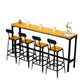 Modern Style Wood 1/2/5/9 Pieces Bar Table Set Rectangle Bar Table for Home Clearhalo 'Bar Furniture' 'furn' 'furn_home_bar_bar_sets' 'Furniture' 'Home Bars & Bar Sets' 'home_bar_bar_sets' 'Kitchen & Dining Furniture' 6652603