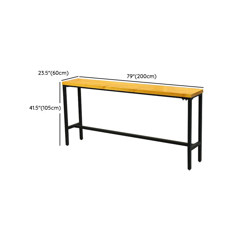 Modern Style Wood 1/2/5/9 Pieces Bar Table Set Rectangle Bar Table for Home Clearhalo 'Bar Furniture' 'furn' 'furn_home_bar_bar_sets' 'Furniture' 'Home Bars & Bar Sets' 'home_bar_bar_sets' 'Kitchen & Dining Furniture' 6652605