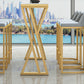 Set tavolo da bar in pietra Set da tavolo da pub rettangolare stile glam 1/2/7 pezzi