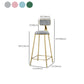 Glam Style Stone 1/2/3 Pieces Bar Table Set Rectangle Bar Table with Metal Legs for Home