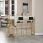 Stone Bar Table Set Glam Style Rectangle 1/3 Pieces Pub Table Set for Indoor Clearhalo 'Bar Furniture' 'furn' 'furn_home_bar_bar_sets' 'Furniture' 'Home Bars & Bar Sets' 'home_bar_bar_sets' 'Kitchen & Dining Furniture' 6652675