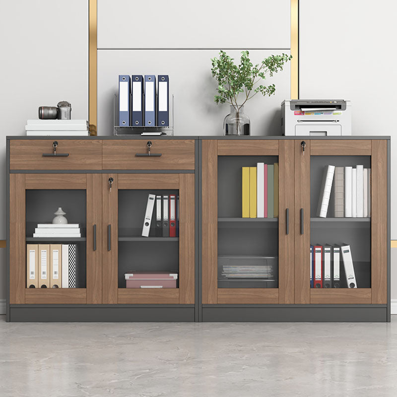 Armoire de fichiers contemporaine cadre en bois massif armoire à fichiers verticale avec serrure de clé