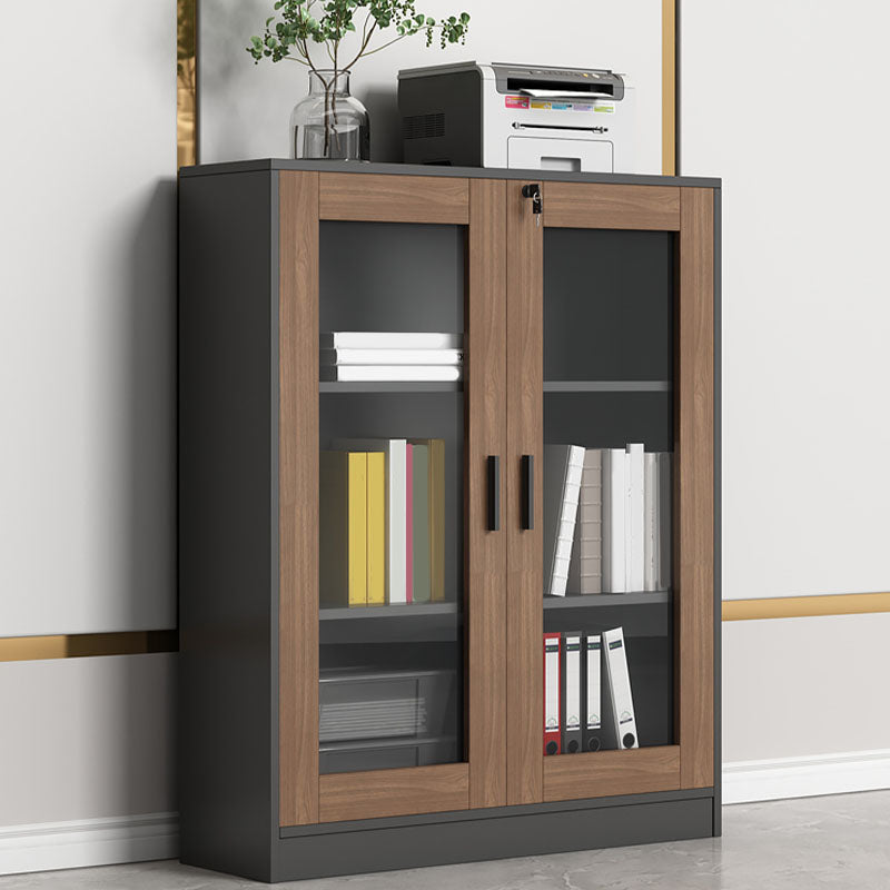 Armoire de fichiers contemporaine cadre en bois massif armoire à fichiers verticale avec serrure de clé