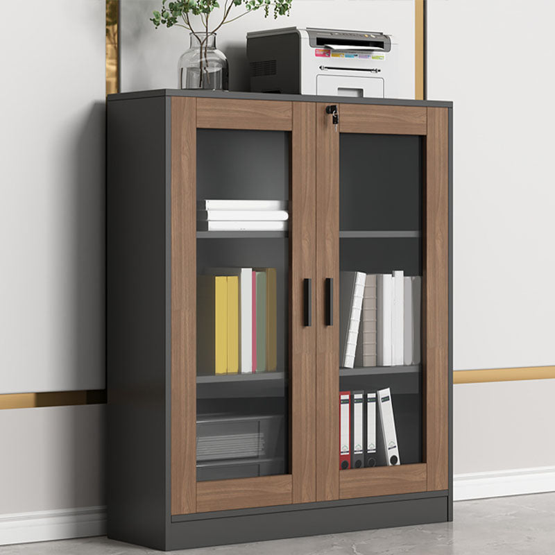 Armoire de fichiers contemporaine cadre en bois massif armoire à fichiers verticale avec serrure de clé