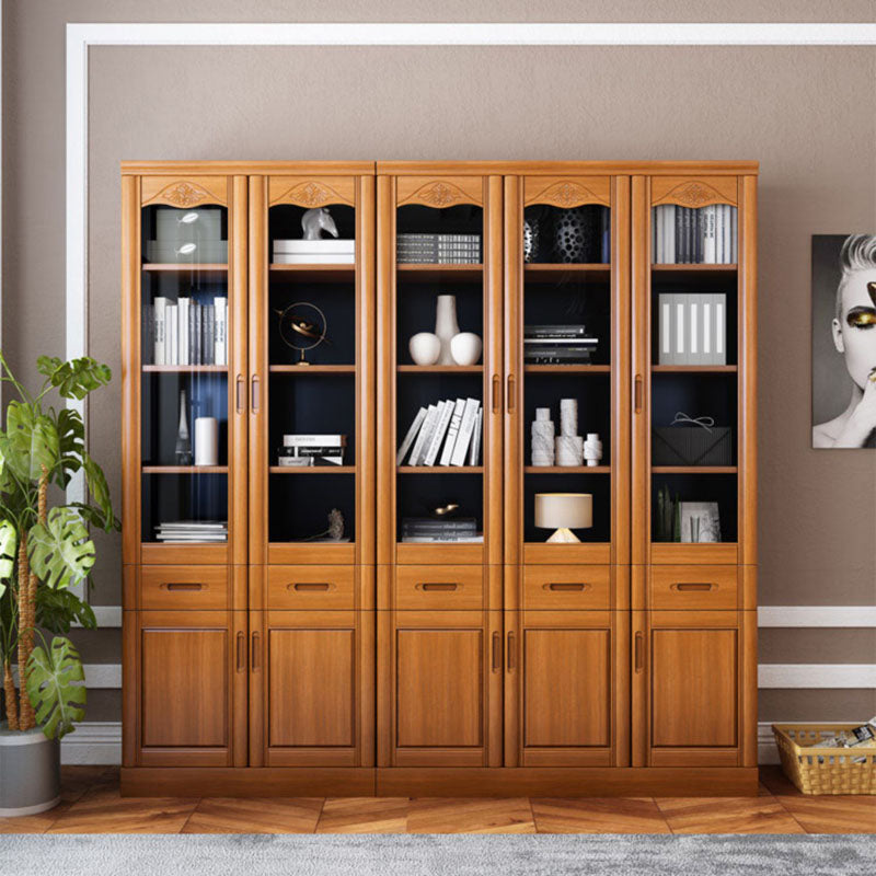Contemporary File Cabinet Rubber Wood Frame Vertical File Cabinet with Shelves Clearhalo 'Filing Cabinets' 'filling_cabinets' 'furn' 'furn_filling_cabinets' 'Furniture' 'Office Furniture' 6652846
