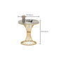 Modern Round Dining Table for Kitchen Glossy Grey Dinette Table with Metal Base Clearhalo 'Dining Tables & Seating' 'Dining Tables' 'dining_table' 'furn' 'furn_dining_table' 'Furniture' 'Kitchen & Dining Furniture' 6653001
