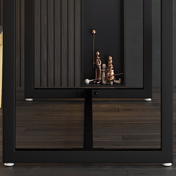 Industriële eettafel op schraagbasis Rechthoekige massief houten eettafel