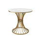 Matte Finish Stone Top Dinette Table for Home Traditional Luxury Round Dining Table White Without Chairs Clearhalo 'Dining Tables & Seating' 'Dining Tables' 'dining_table' 'furn' 'furn_dining_table' 'Furniture' 'Kitchen & Dining Furniture' 6653069