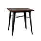 Industrial 4 Legs Pedestal Dining Table Pine Table for Dining Room 27.6"L x 27.6"W x 29.5"H Without Chairs Clearhalo 'Dining Tables & Seating' 'Dining Tables' 'dining_table' 'furn' 'furn_dining_table' 'Furniture' 'Kitchen & Dining Furniture' 6653084