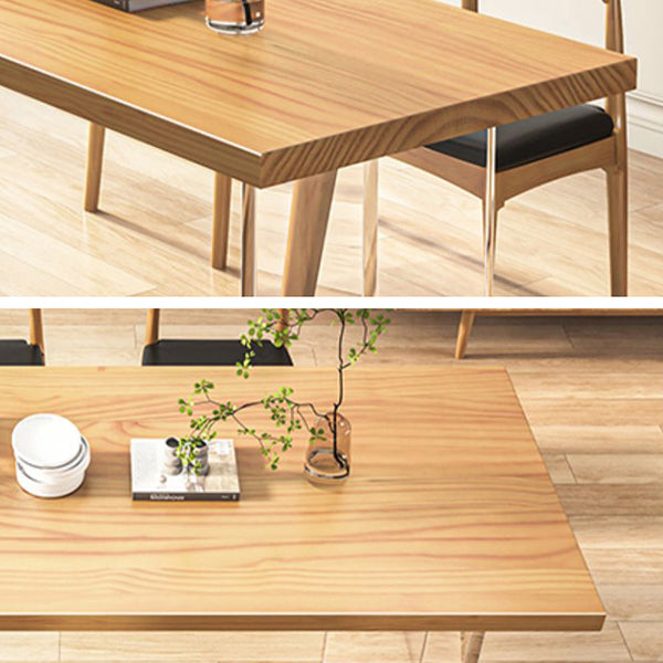 Table à manger industrielle à double piédestal Table en pin pour salle à manger cuisine