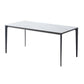 Contemporary Sintered Stone Dining Table Rectangle Table with Metal Legs for Home Use Black Without Chairs Clearhalo 'Dining Tables & Seating' 'Dining Tables' 'dining_table' 'furn' 'furn_dining_table' 'Furniture' 'Kitchen & Dining Furniture' 6653123